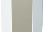Шкаф верхний угловой Фьюжн Silky Grey Белый 920*600*600