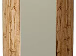 Шкаф верхний угловой Фьюжн Silky Grey Дуб Вотан 716*600*600