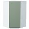 Шкаф верхний угловой Фьюжн Silky Mint Белый 920*600*600 Шкаф верхний угловой Фьюжн Silky Mint Белый 920*600*600