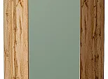 Шкаф верхний угловой Фьюжн Silky Mint Дуб Вотан 920*600*600