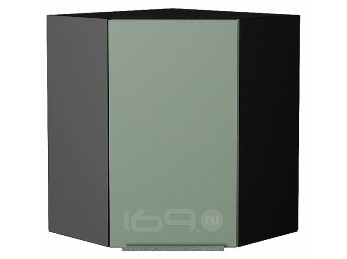 Шкаф верхний угловой Фьюжн Silky Mint Graphite 716*600*600