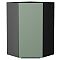 Шкаф верхний угловой Фьюжн Silky Mint Graphite 920*600*600 Шкаф верхний угловой Фьюжн Silky Mint Graphite 920*600*600