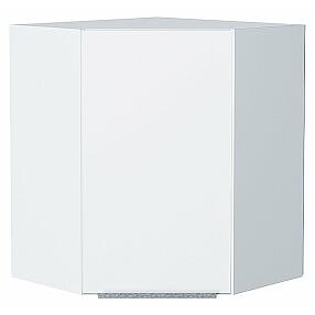 Шкаф верхний угловой Фьюжн Silky White Белый 716*600*600