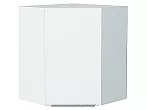 Шкаф верхний угловой Фьюжн Silky White Белый 716*600*600