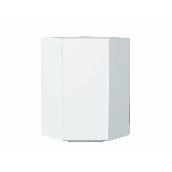 Шкаф верхний угловой Фьюжн Silky White Белый 920*600*600