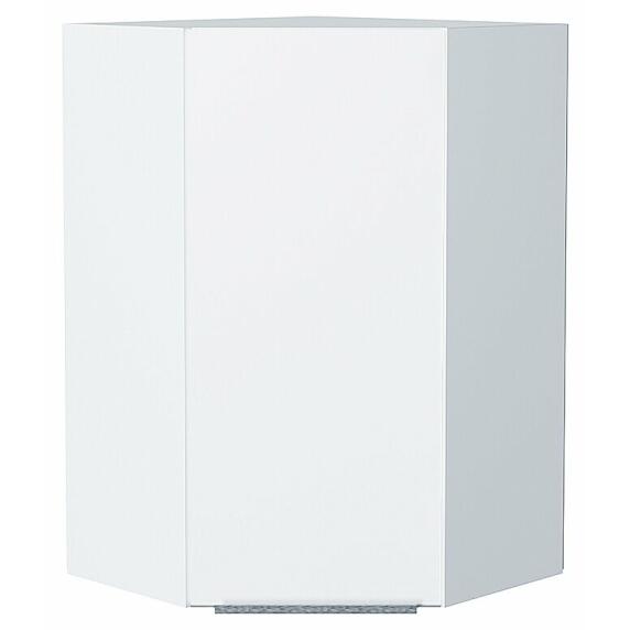 Шкаф верхний угловой Фьюжн Silky White Белый 920*600*600
