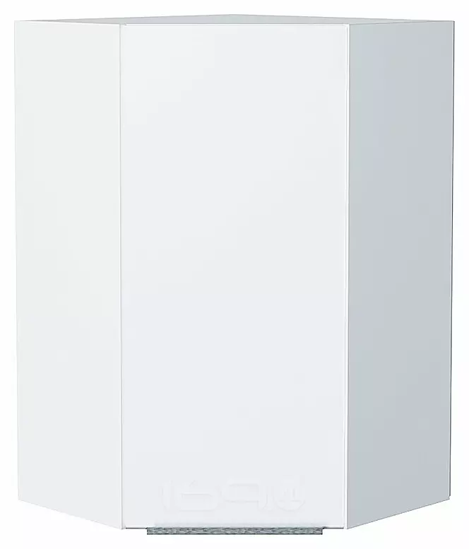 Шкаф верхний угловой Фьюжн Silky White Белый 920*600*600