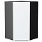 Шкаф верхний угловой Фьюжн Silky White Graphite 920*600*600 Шкаф верхний угловой Фьюжн Silky White Graphite 920*600*600
