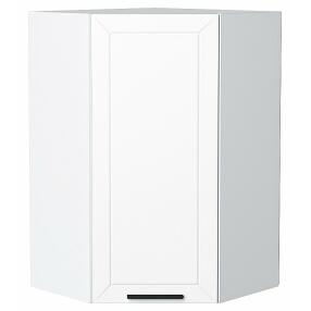 Шкаф верхний угловой Глетчер Айленд Силк Белый 920*600*600