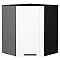 Шкаф верхний угловой Глетчер Айленд Силк Graphite 716*600*600