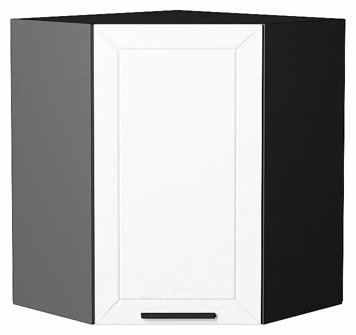 Шкаф верхний угловой Глетчер Айленд Силк Graphite 716*600*600