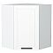 Шкаф верхний угловой Глетчер Айленд Силк Белый 716*600*600