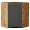 Шкаф верхний угловой Глетчер Маренго Силк Дуб Вотан 716*600*600