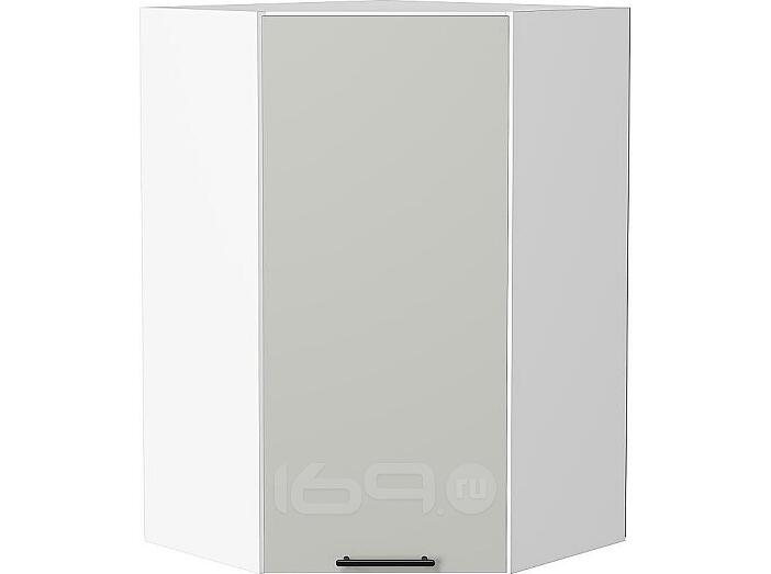 Шкаф верхний угловой Лайт Special Grey/Белый 920*600*600