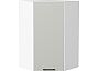 Шкаф верхний угловой Лайт Special Grey/Белый 920*600*600