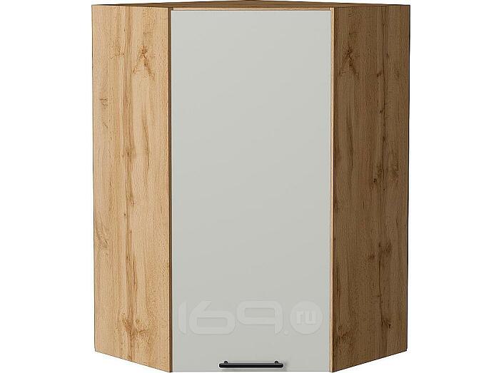 Шкаф верхний угловой Лайт Special Grey/Дуб Вотан 920*600*600