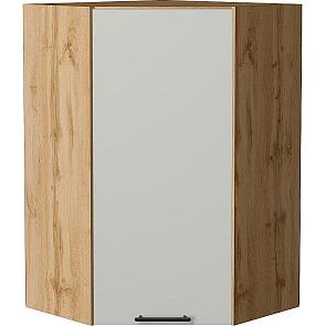 Шкаф верхний угловой Лайт Special Grey/Дуб Вотан 920*600*600