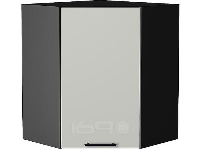 Шкаф верхний угловой Лайт Special Grey/Graphite 716*600*600