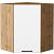Шкаф верхний угловой Лайт Special White/Дуб Вотан 716*600*600