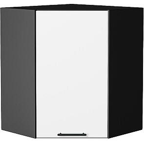 Шкаф верхний угловой Лайт Special White/Graphite 716*600*600