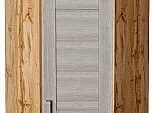 Шкаф верхний угловой Лофт Cappuccino Veralinga Дуб Вотан 716*600*600