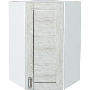Шкаф верхний угловой Лофт Nordic Oak/Белый 920*600*600