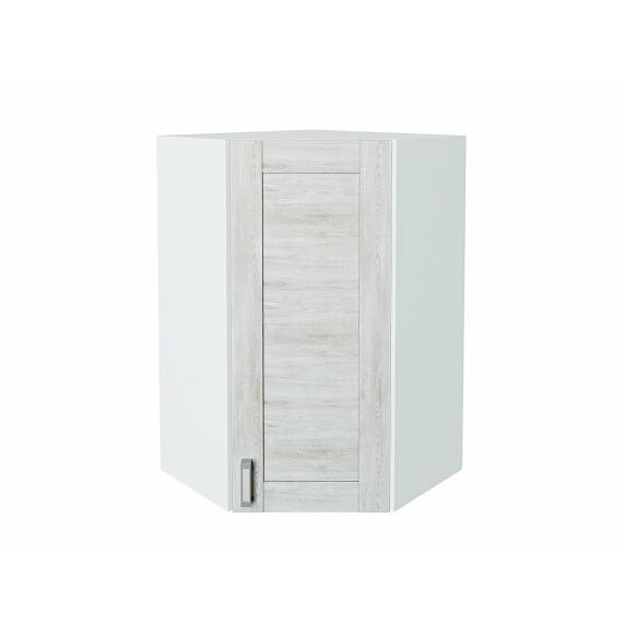 Шкаф верхний угловой Лофт Nordic Oak/Белый 920*600*600