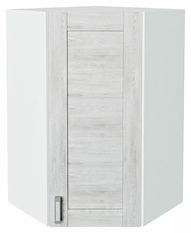 Шкаф верхний угловой Лофт Nordic Oak/Белый 920*600*600
