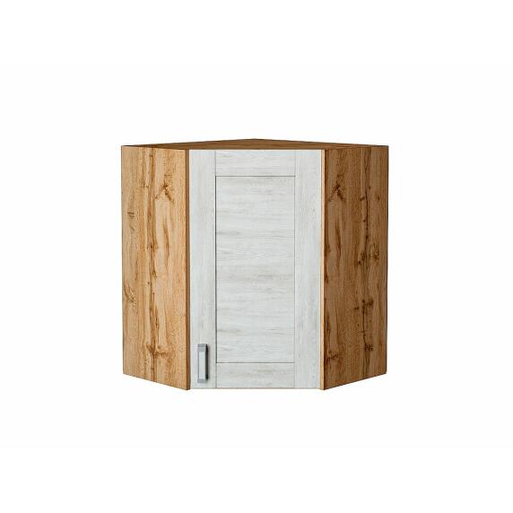 Шкаф верхний угловой Лофт Nordic Oak/Дуб Вотан 716*600*600
