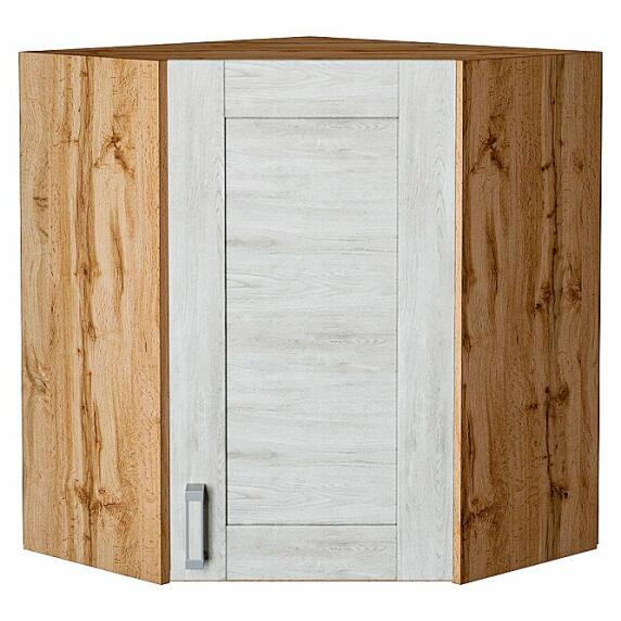 Шкаф верхний угловой Лофт Nordic Oak/Дуб Вотан 716*600*600