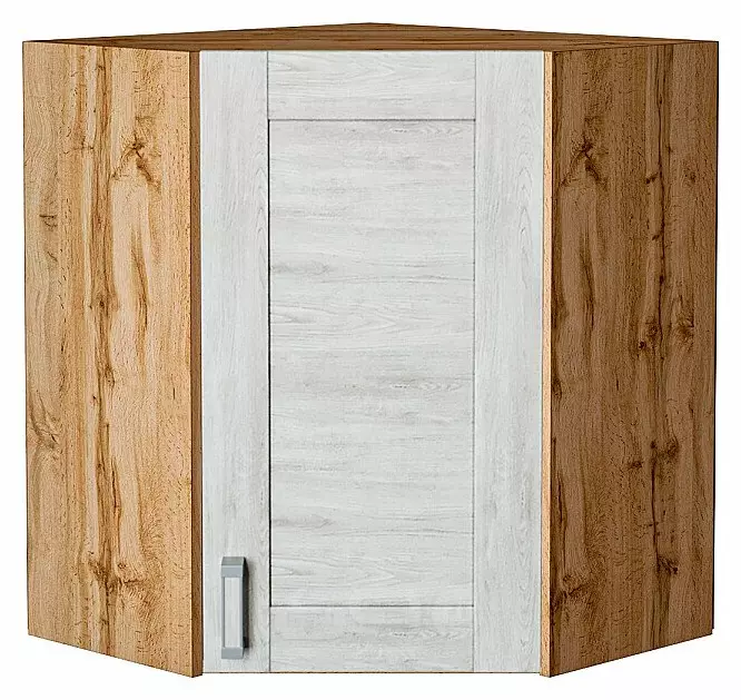 Шкаф верхний угловой Лофт Nordic Oak/Дуб Вотан 716*600*600