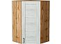 Шкаф верхний угловой Лофт Nordic Oak/Дуб Вотан 920*600*600