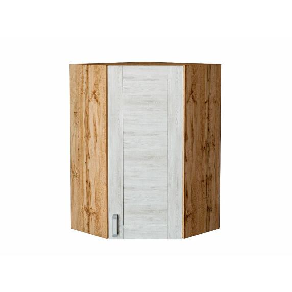 Шкаф верхний угловой Лофт Nordic Oak/Дуб Вотан 920*600*600