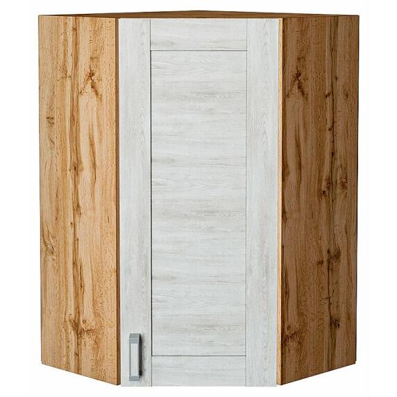 Шкаф верхний угловой Лофт Nordic Oak/Дуб Вотан 920*600*600