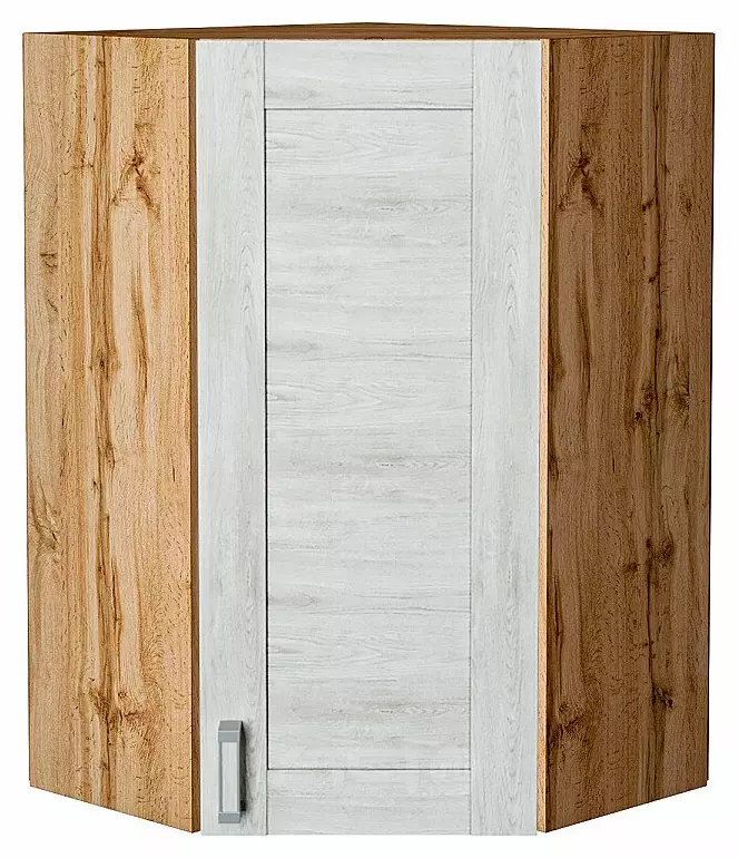 Шкаф верхний угловой Лофт Nordic Oak/Дуб Вотан 920*600*600