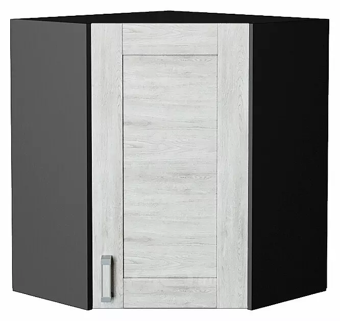 Шкаф верхний угловой Лофт Nordic Oak/Graphite 716*600*600