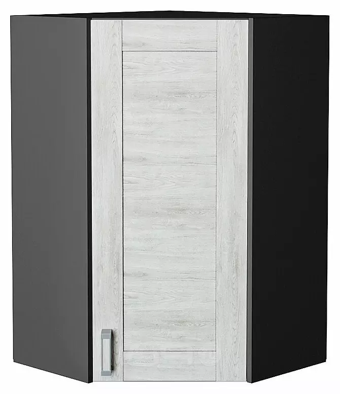 Шкаф верхний угловой Лофт Nordic Oak/Graphite 920*600*600