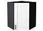 Шкаф верхний угловой Лофт Super White Graphite 716*600*600