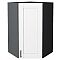 Шкаф верхний угловой Лофт Super White Graphite 920*600*600