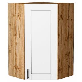 Шкаф верхний угловой Лофт Super White Дуб Вотан 920*600*600