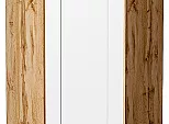 Шкаф верхний угловой Лофт Super White Дуб Вотан 920*600*600
