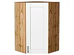 Шкаф верхний угловой Лофт Super White Дуб Вотан 920*600*600