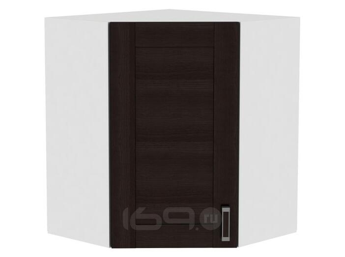 Шкаф верхний угловой Лофт ВУ 590 Wenge Veralinga-Белый