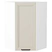 Шкаф верхний угловой Нео Cream Silk/Белый 920*600*600