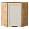 Шкаф верхний угловой Нео Cream Silk/Дуб Вотан 716*600*600