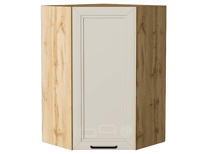 Шкаф верхний угловой Нео Cream Silk/Дуб Вотан 920*600*600