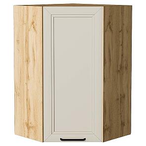 Шкаф верхний угловой Нео Cream Silk/Дуб Вотан 920*600*600