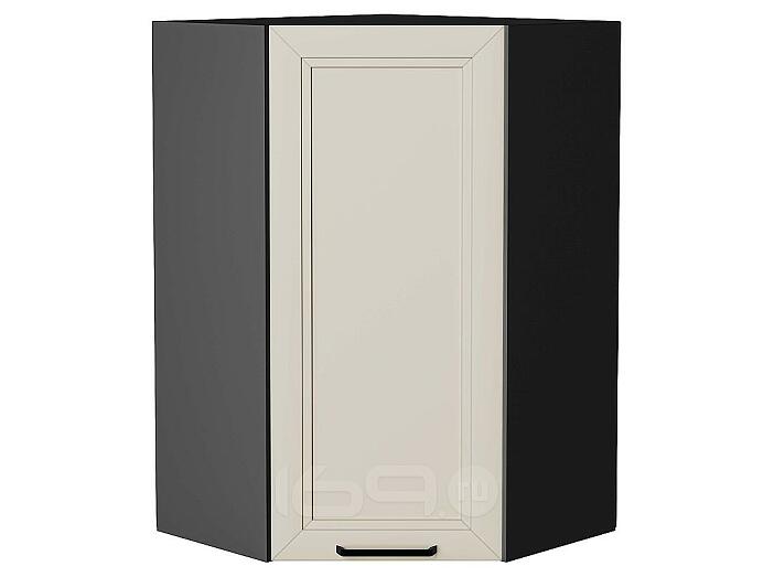 Шкаф верхний угловой Нео Cream Silk/Graphite 920*600*600