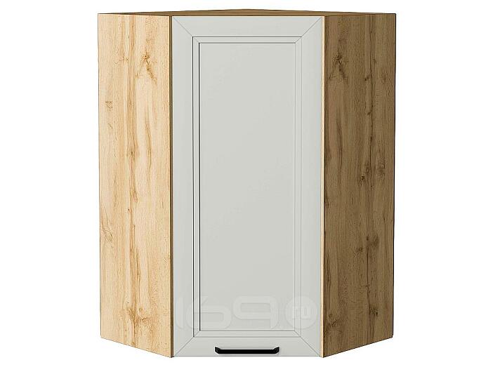 Шкаф верхний угловой Нео Grey Silk/Дуб Вотан 920*600*600