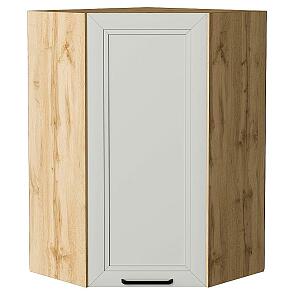 Шкаф верхний угловой Нео Grey Silk/Дуб Вотан 920*600*600